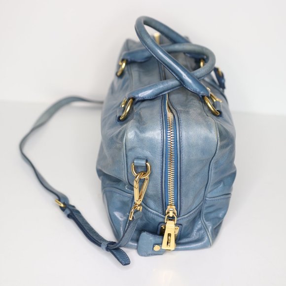 PRADA Vitello Shine Handle Bag - Picture 4 of 9